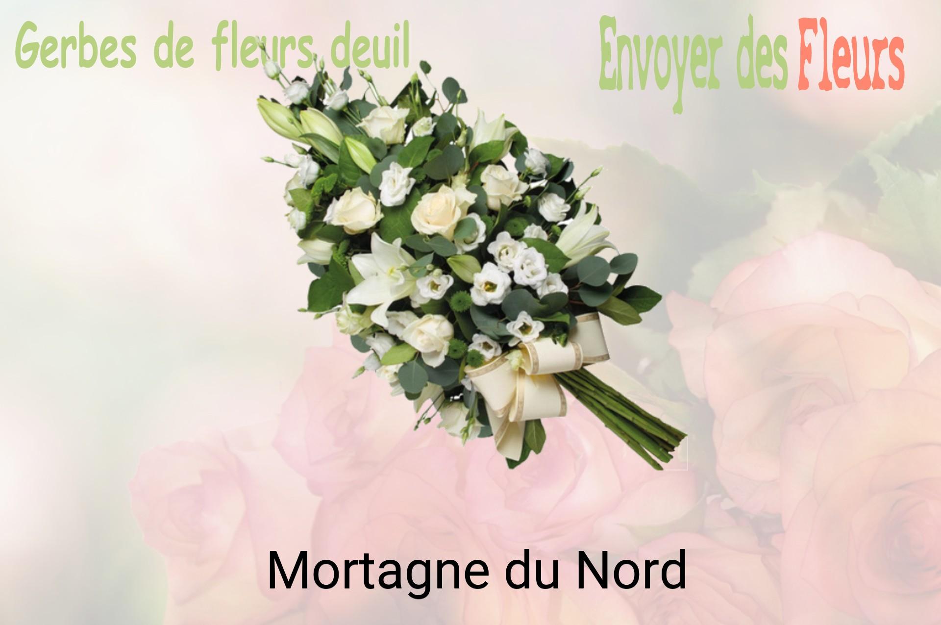 Gerbe de fleurs de deuil livrée à Mortagne-du-Nord